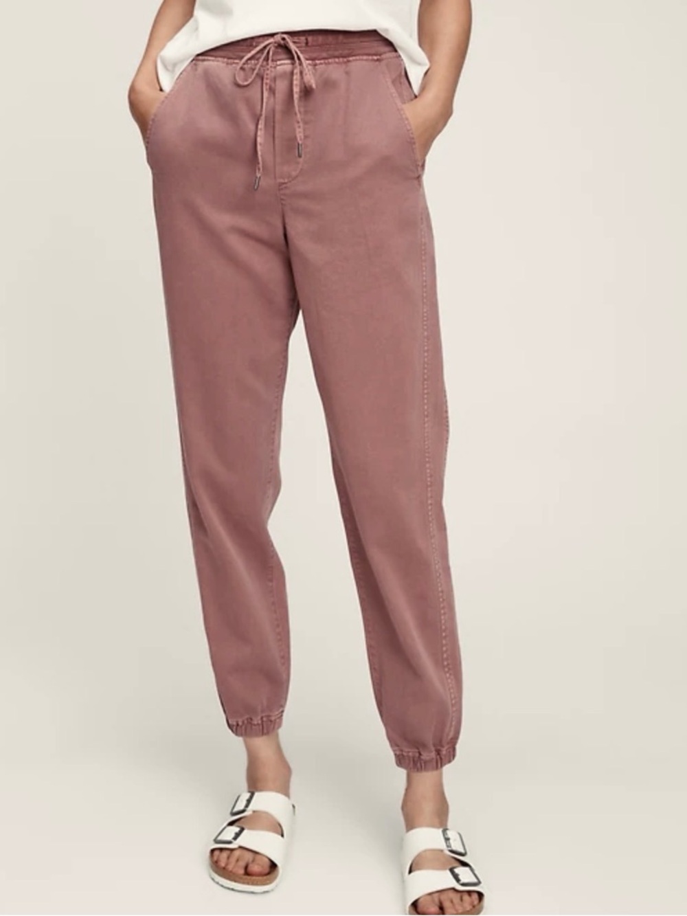 GAP Mauve Drawstring Jogger Pants | Size Small